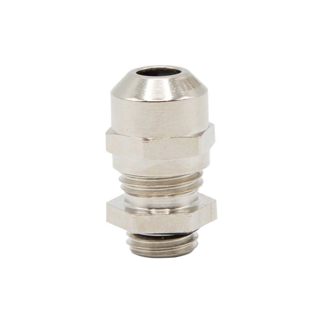 Cable gland in nickel-plated brass with Pg pitch with long thread IP68