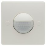 B.E.G. 92610 (Indoor 180-R UK covering included) Wall Switch 180° motion detector 3 wire with acoustic sensor