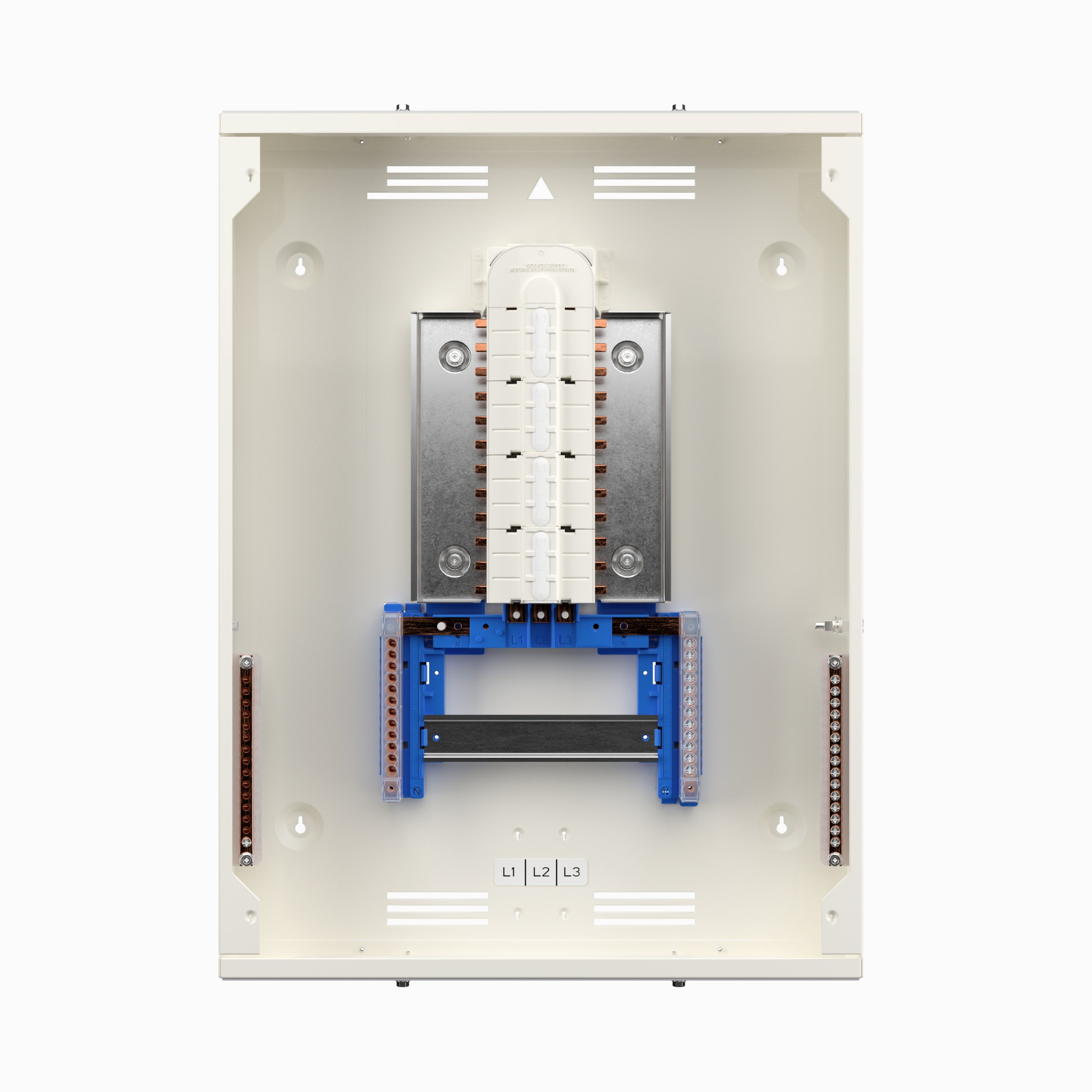 Hager JK108BG 125A 8 Way Invicta 3 Type B TPN Distribution Board Glazed ...