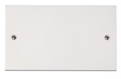 CLICK PRW061 POLAR 2 Gang Blank Plate Polar White