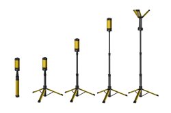 NightSearcher Tower Pro 7K hybrid LED floodlight adjustable stand