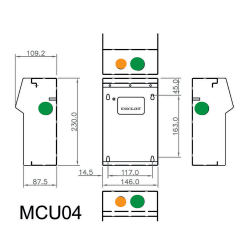 CPN Cudis MCU04/W dimensions