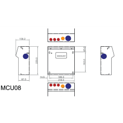 CPN Cudis MCU08/W dimensions