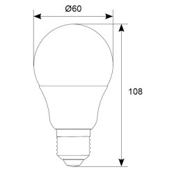 Ansell Lighting AOCTOBTL/8W/E27