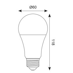 Ansell Lighting AOCTOW/A60LED/RGBTW/E27