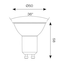 Ansell Lighting AOCTOW/GU10LED/RGBTW