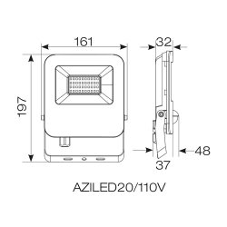 Ansell Lighting AZILED20/110V