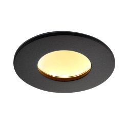 Saxby 12670 OrbitalPRO 4CCT 9W Matt Black IP65 Downlight, fire rated