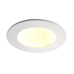 Saxby 102671 OrbitalPRO 4CCT 12W Matt White IP65 Downlight, fire rated