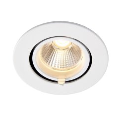 Saxby 99553 Axial round 15W warm white downlight. 102mm