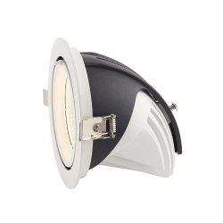 Saxby 99555 Axial round 36W warm white downlight, 159mm