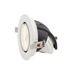 Saxby 78538 Axial round 15W cool white downlight, 102mm