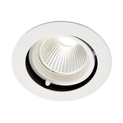 Saxby 78540 Axial round 30W cool white downlight, 140mm