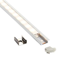 Saxby 94947 RigelSLIM Recessed 2m aluminium profile/extrusion silver