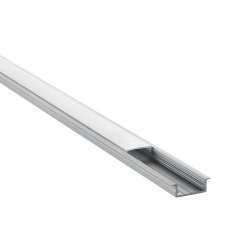 Saxby 97736 RigelSLIM Recessed Wide 2m aluminium profile/extrusion silver