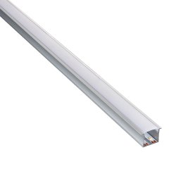 Saxby 97739 RigelSLIM Recessed wide 2m aluminium profile/extrusion silver