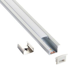 Saxby 80499 Rigel Recessed 2m aluminium profile/extrusion silver