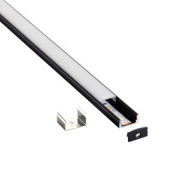 Saxby 94946 RigelSLIM Surface 2m aluminium profile/extrusion black