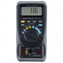 Kewtech KT116 AC/DC digital multimeter with temperature measurement