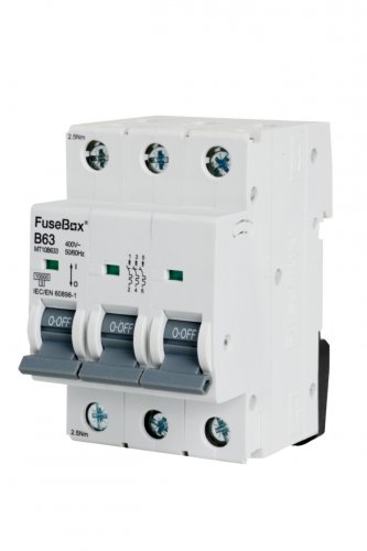 FuseBox MT10B633 MCB 3 pole 10kA, 63A, B curve