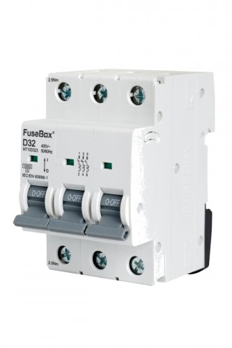 FuseBox MT10D323 MCB 3 pole 10kA, 32A, D curve