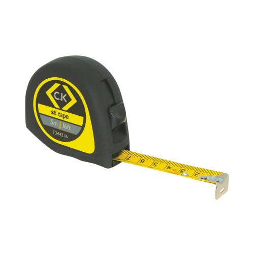 C.K T3442 16 Softech (ST) Tape measure, 5m/16ft