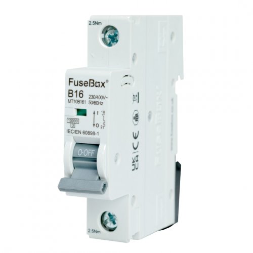 FuseBox MT10B161 MCB 1 pole 10kA, 16A, B curve