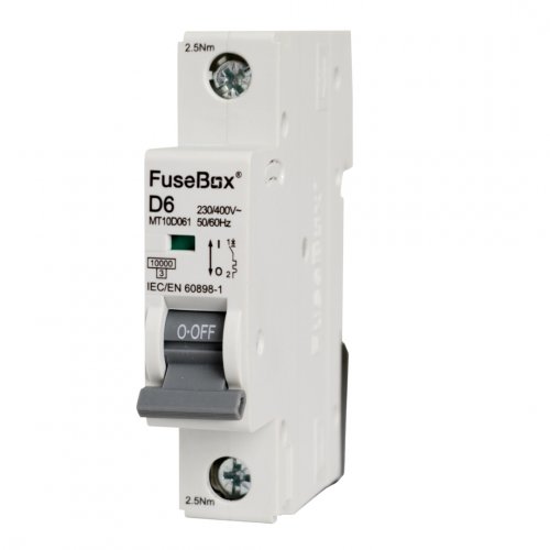 FuseBox MT10D061 MCB 1 pole 10kA, 6A, D curve