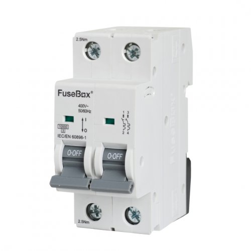 FuseBox MT10D162 MCB 2 pole 10kA, 16A, D curve