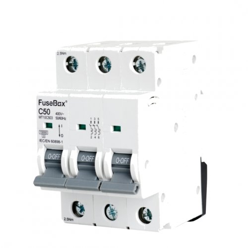 FuseBox MT10C503 MCB 3 pole 10kA, 50A, C curve