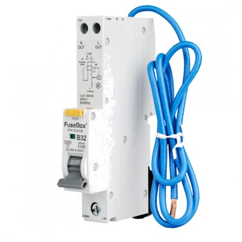 FuseBox RTA103230B RCBO 30mA 10kA (Type A), 32A, B curve