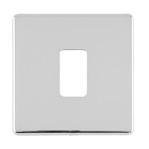 Eurolite EC-G1PC Concealed 3mm 1 gang grid plate, Polished Chrome