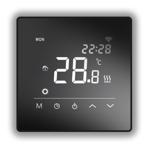 Heat Mat HMH200B WIFI 16A programmable Electric Underfloor Heating (EUFH) controller, black