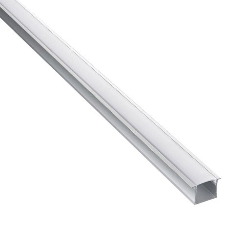 Saxby 97739 RigelSLIM Recessed wide 2m aluminium profile/extrusion silver