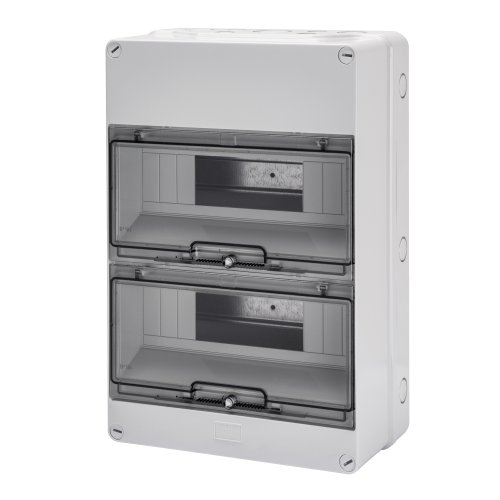 Gewiss GW40007 surface mounted enclosure, IP55, 12x2 modules