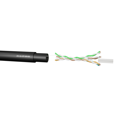 Securi-flex SFX/C6-UTP-DB-BLK-1000 Cable 1000m Category 6 Data Cable ...