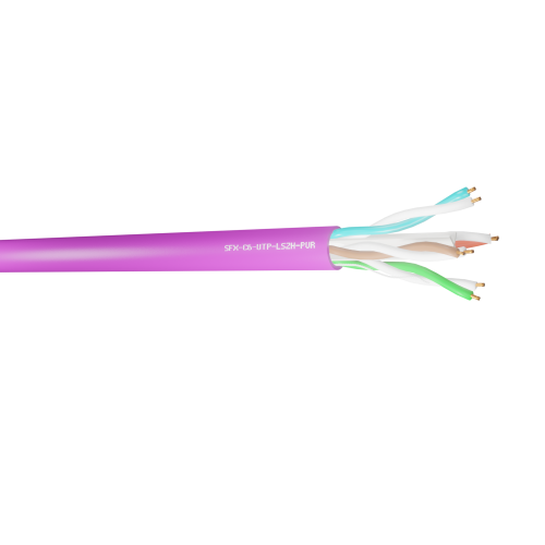 Securi Flex Sfxc6 Utp Lszh Pur 100 Cable 100m Category 6 Data Cable 4pair Utp Purple Lszh Aa 7857