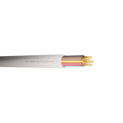 Securi-flex SFX/3186B-6C-0.75-LSZH-WHT-U-100 Cable 100m 3186B 0.75mm ...